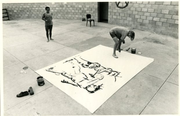 León Ferrari e Ivald Granatos, 1984 Fotografía: Loris Machado